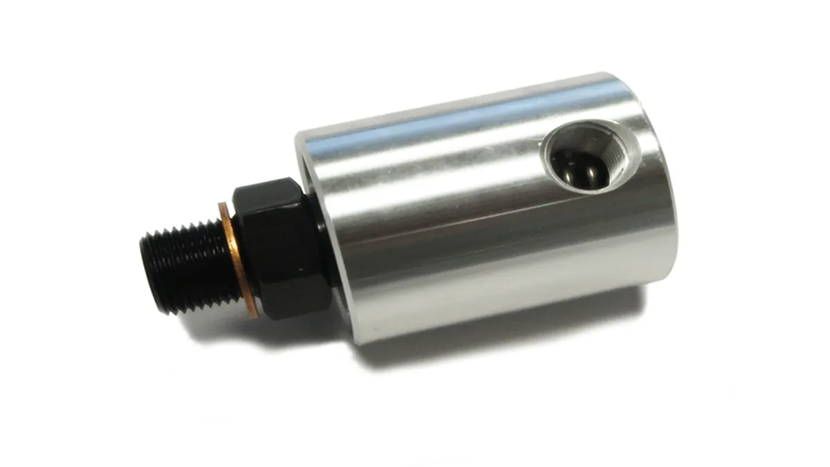 Stainless rotary union with black threaded nipples for paper machine service